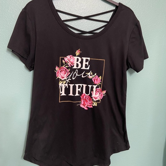 No Boundaries Tops - Be Your Beautiful Black Shirt
